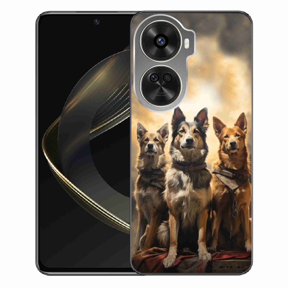 Gelový kryt mmCase na Huawei Nova 12 SE - tři psi