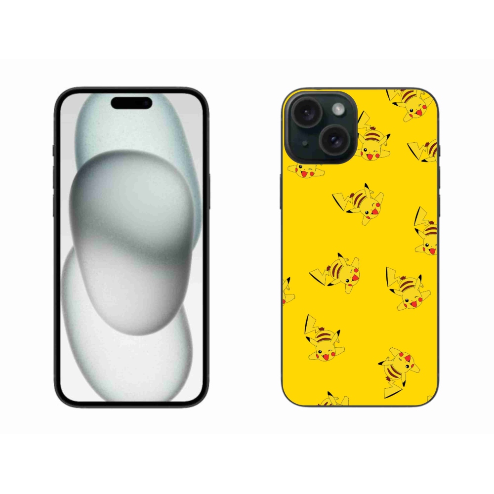 Gelový kryt mmCase na iPhone 15 Plus - pikachu
