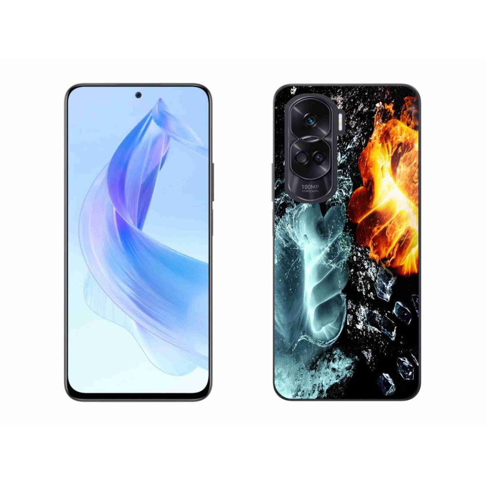 Gelový kryt mmCase na Honor 90 Lite - voda a oheň