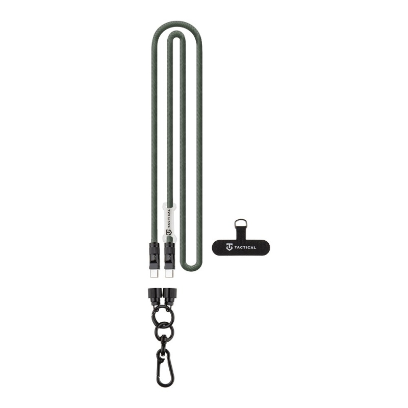 Tactical Wire Snake USB-C 1,2m Green