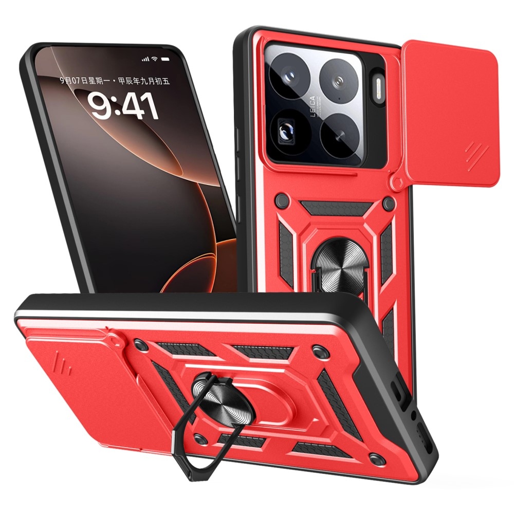 Slide odolný kryt na Xiaomi 15 Pro - červený