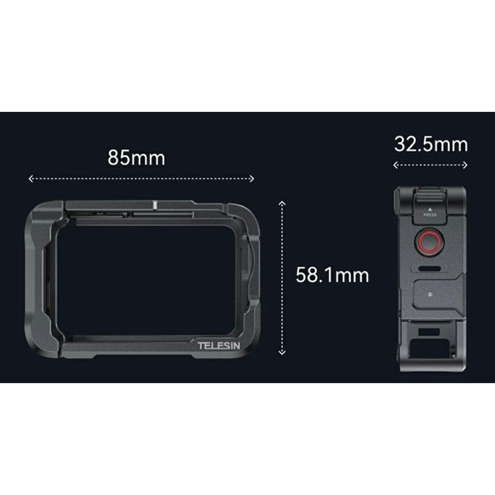TELESIN hliníkový ochranný rám pro DJI Osmo Action 6