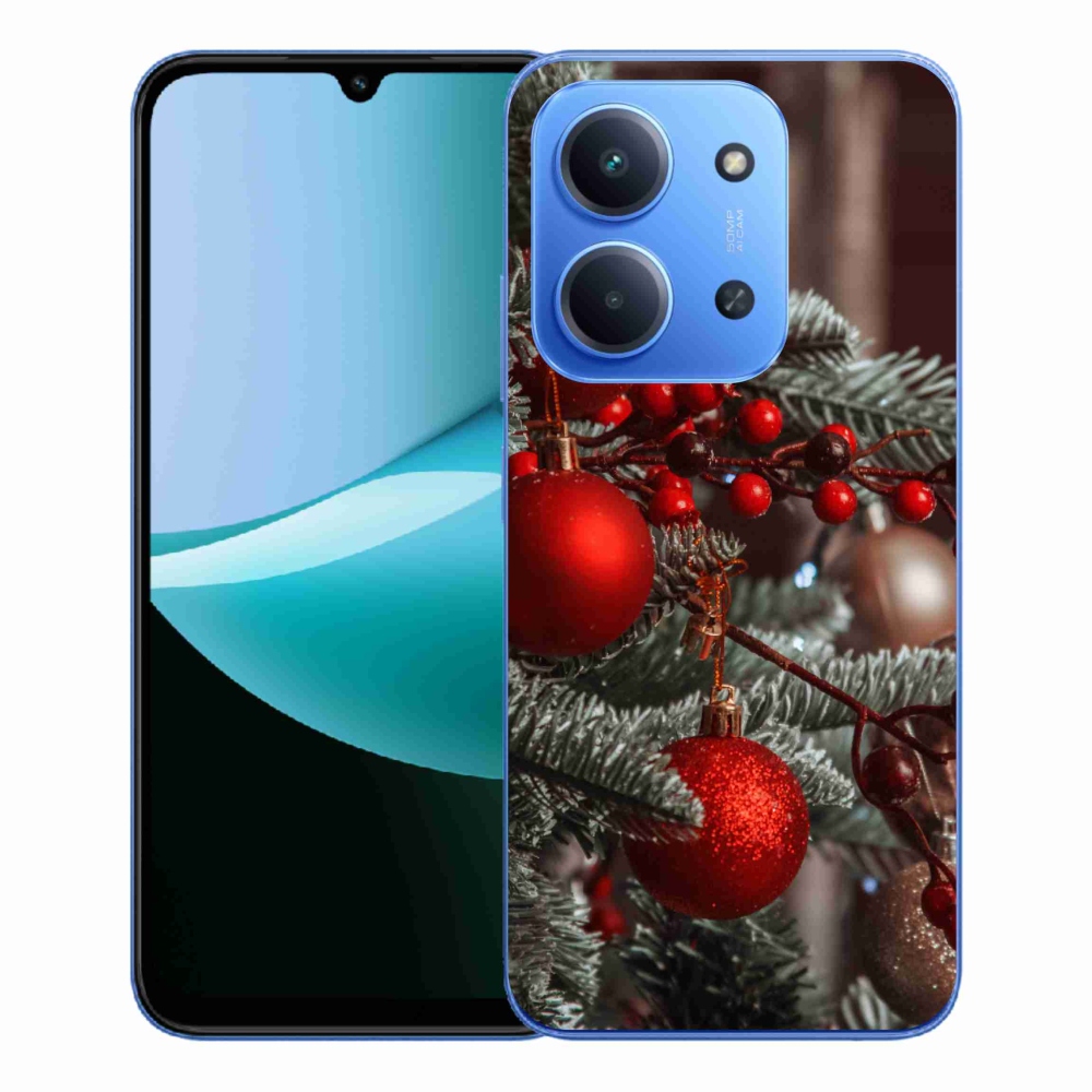 Gelový kryt mmCase na Xiaomi Redmi 15C 4G/5G (173mm) - vánoční ozdoby 2