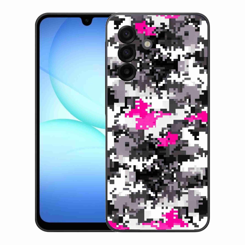 Gelový kryt mmCase na Samsung Galaxy A17 4G/5G - maskáčový vzor 4