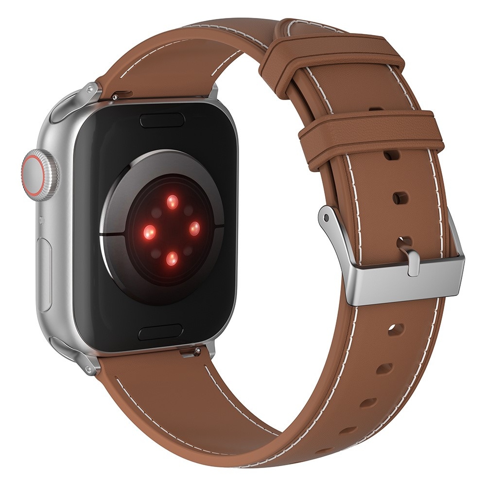 Stitch gelový řemínek na Apple Watch Ultra/Ultra 2 49mm/SE/SE 2022/2023 44mm/9/8/7 45mm/6/5/4 44mm/3/2/1 42 mm - hnědý