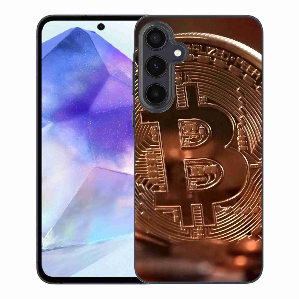 Gelový kryt mmCase na Samsung Galaxy A55 5G - bitcoin