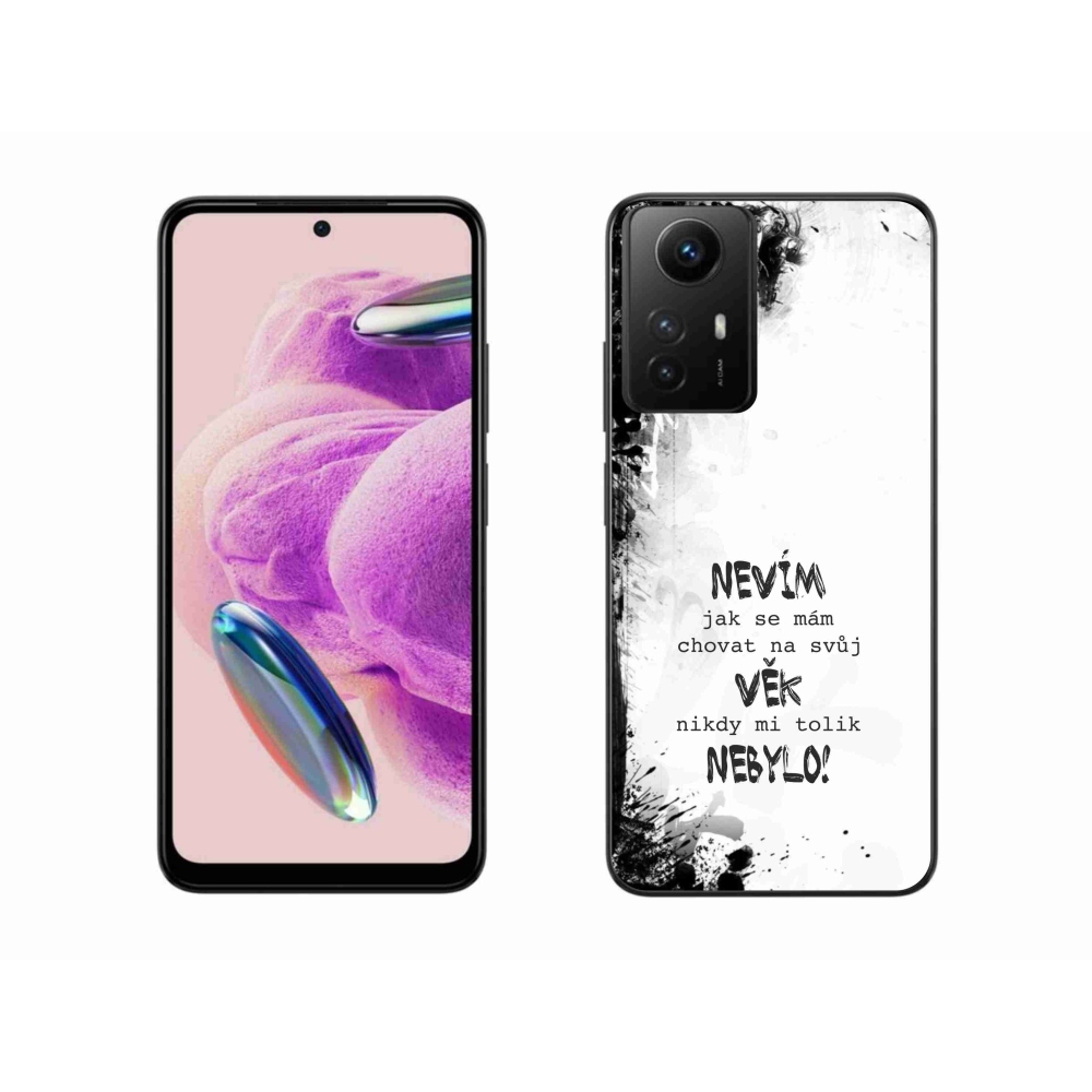 Gelový kryt mmCase na Xiaomi Redmi Note 12S - vtipný text 14 bílé pozadí