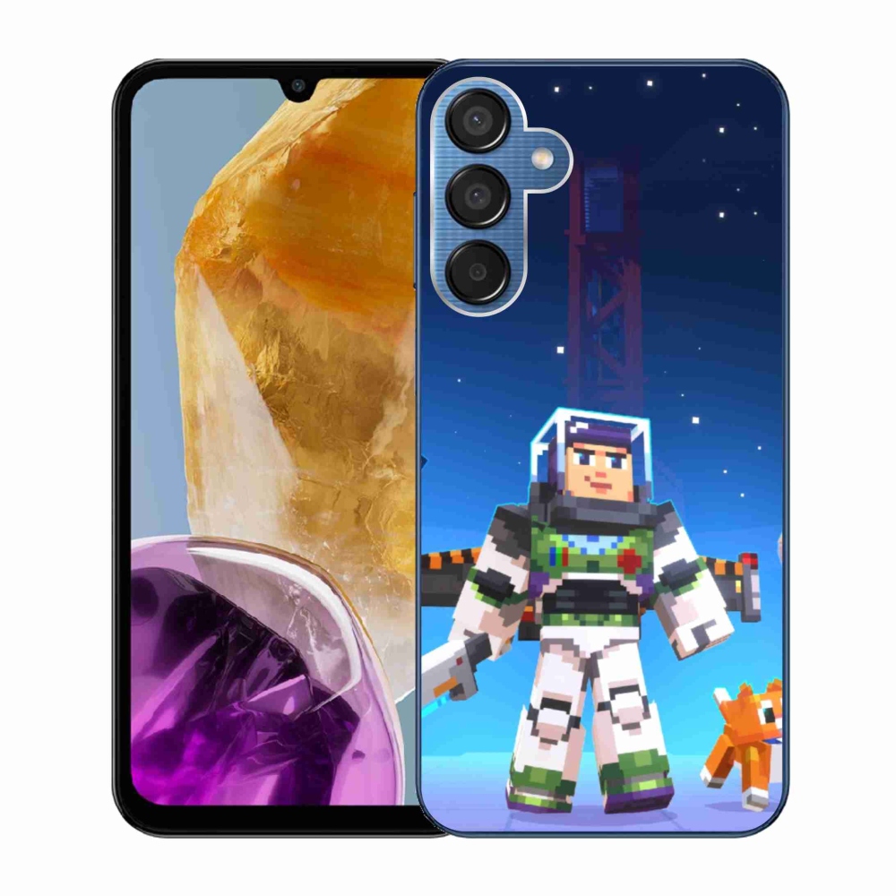 Gelový kryt mmCase na Samsung Galaxy M15 5G - minecraft 2