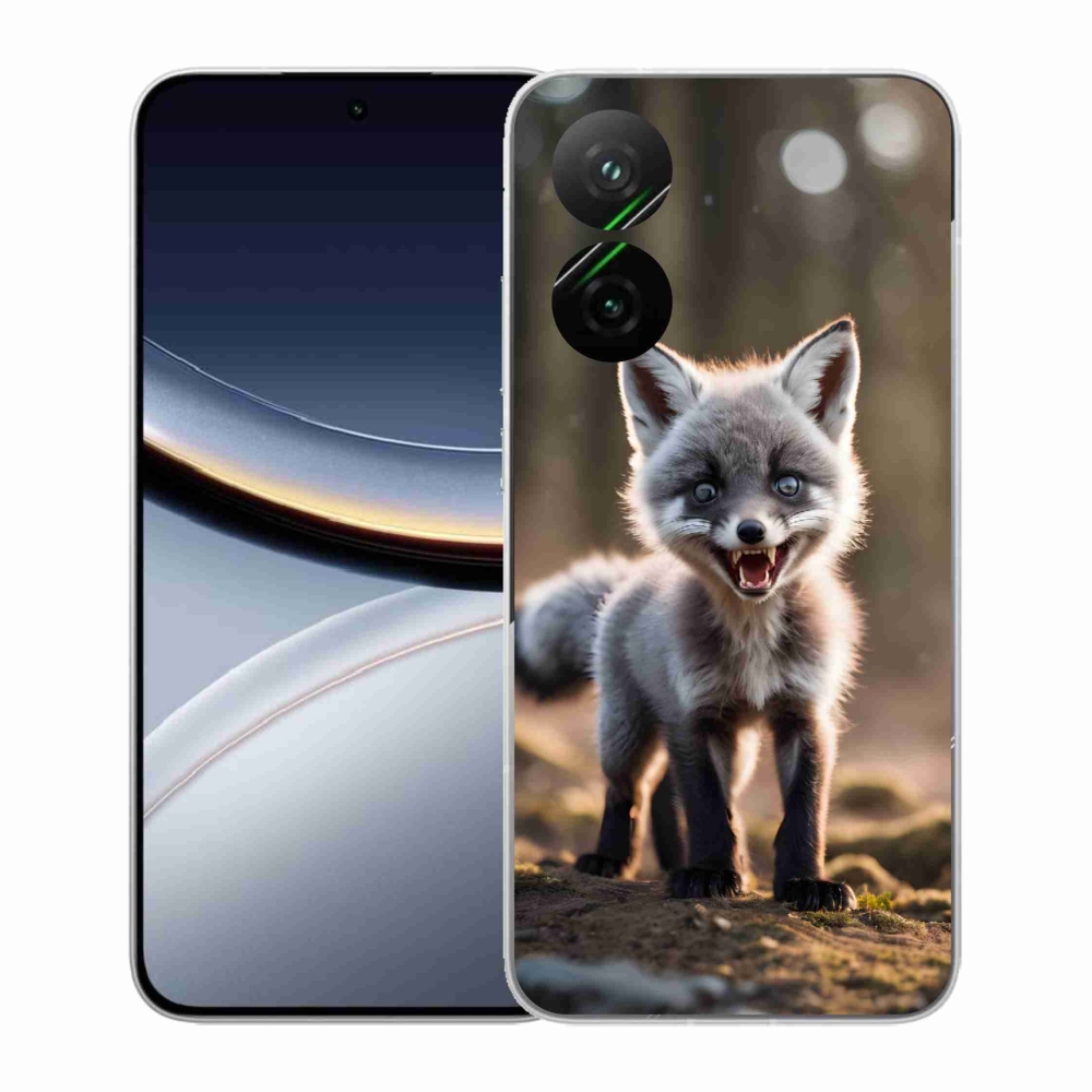 Gelový kryt mmCase na Xiaomi Poco F7 5G - rozzuřená liška