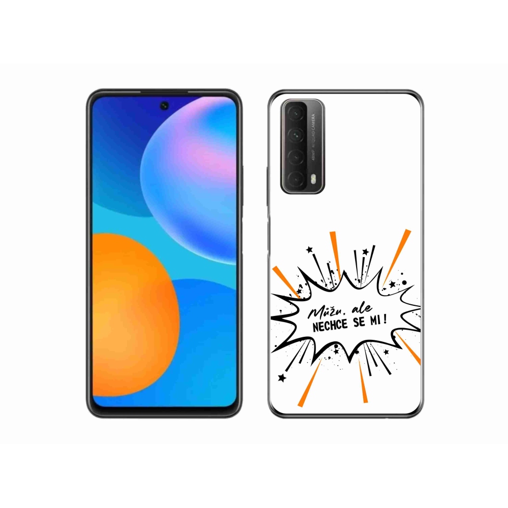 Gelový kryt mmCase na Huawei P Smart (2021) - vtipný text 11 bílé pozadí