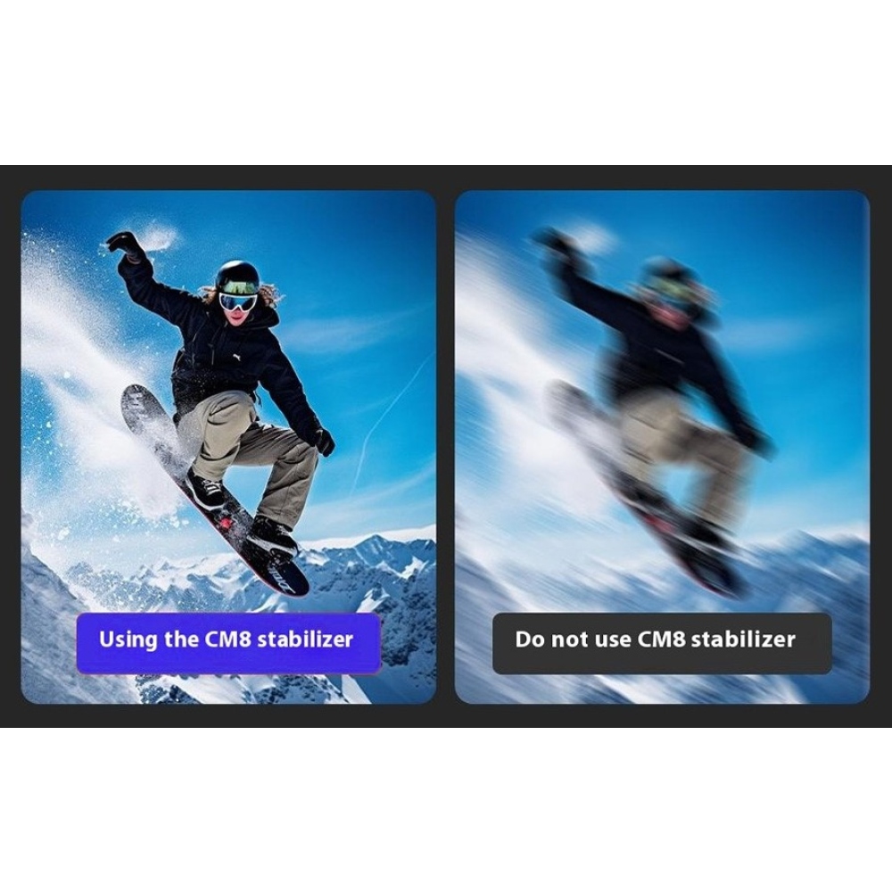 3osý skládací stabilizátor FunSnap CM8 AI na mobil