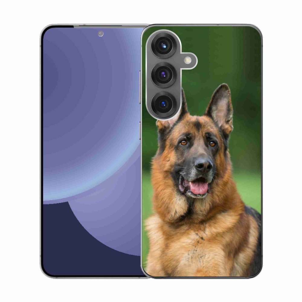 Gelový kryt mmCase na Samsung Galaxy S25 - německý ovčák