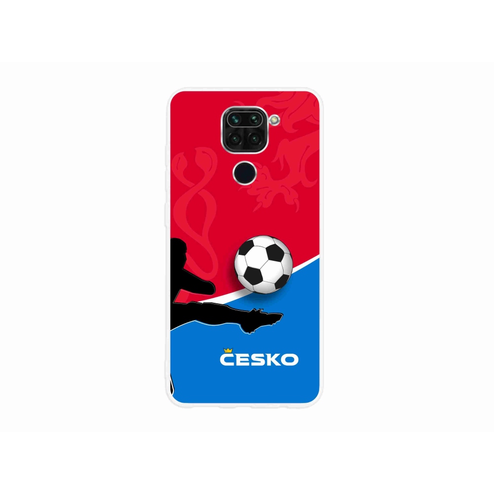 Gelový kryt mmCase na Xiaomi Redmi Note 9 - fotbal Česko 2