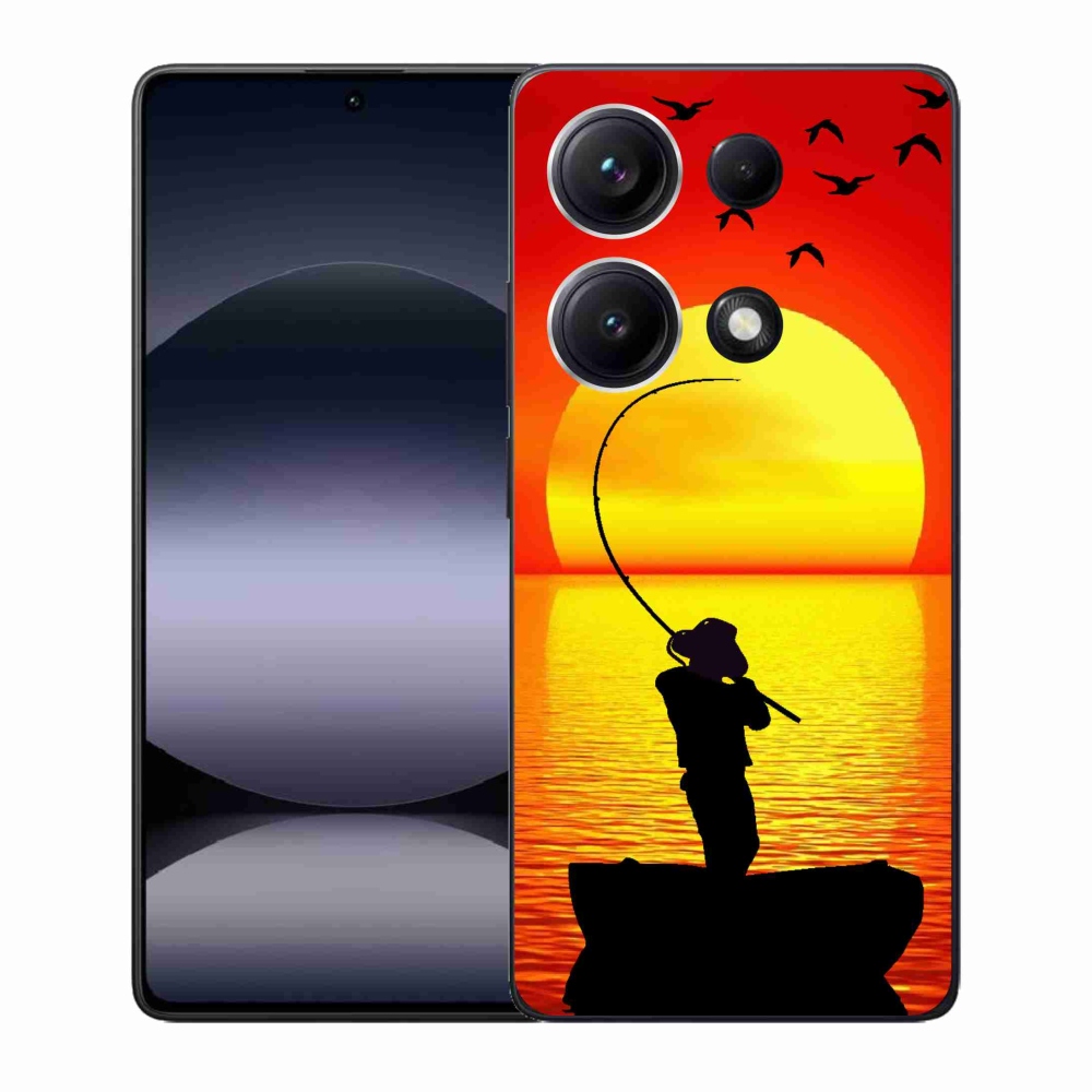 Gelový kryt mmCase na Xiaomi Redmi Note 14S - rybaření