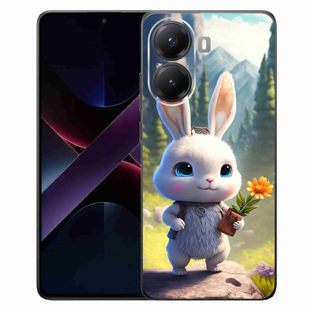 Gelový kryt mmCase na Xiaomi Poco X7 Pro 5G - roztomilý králíček