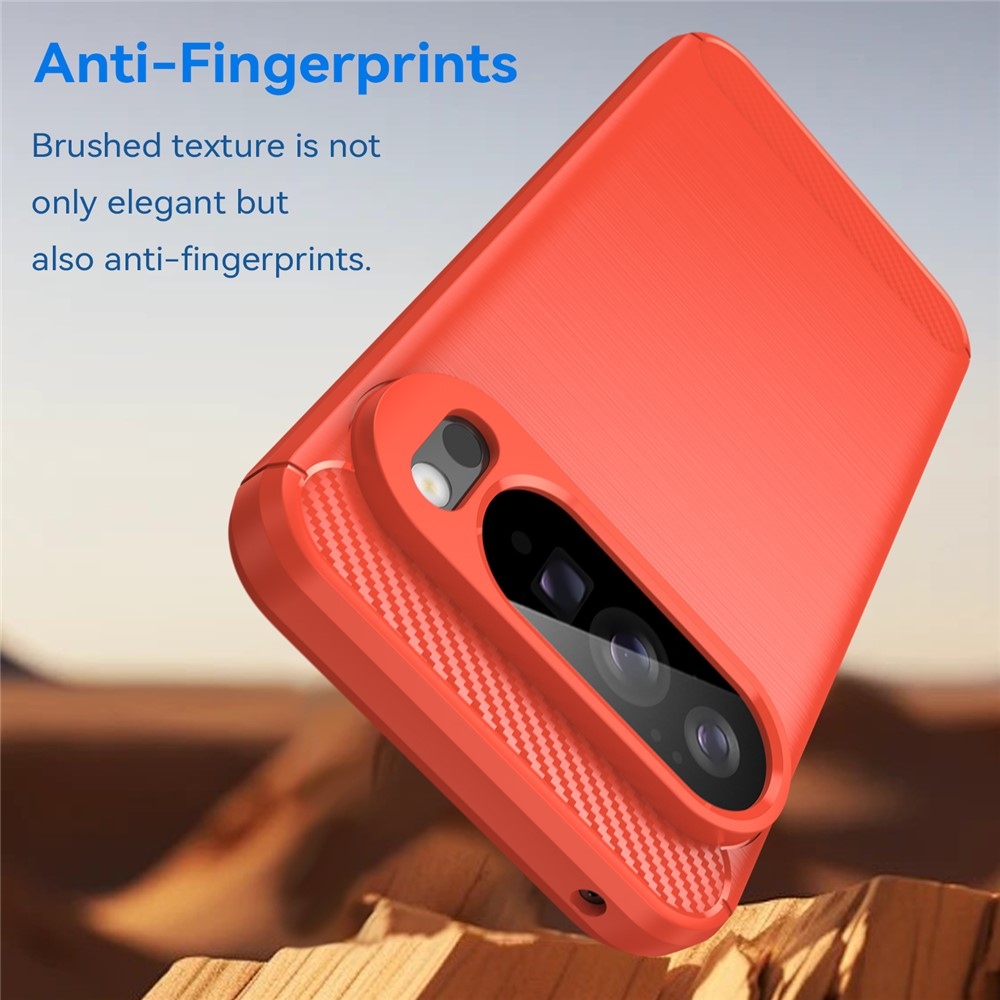 Carbon odolný gelový obal na Google Pixel 10 Pro XL - červený