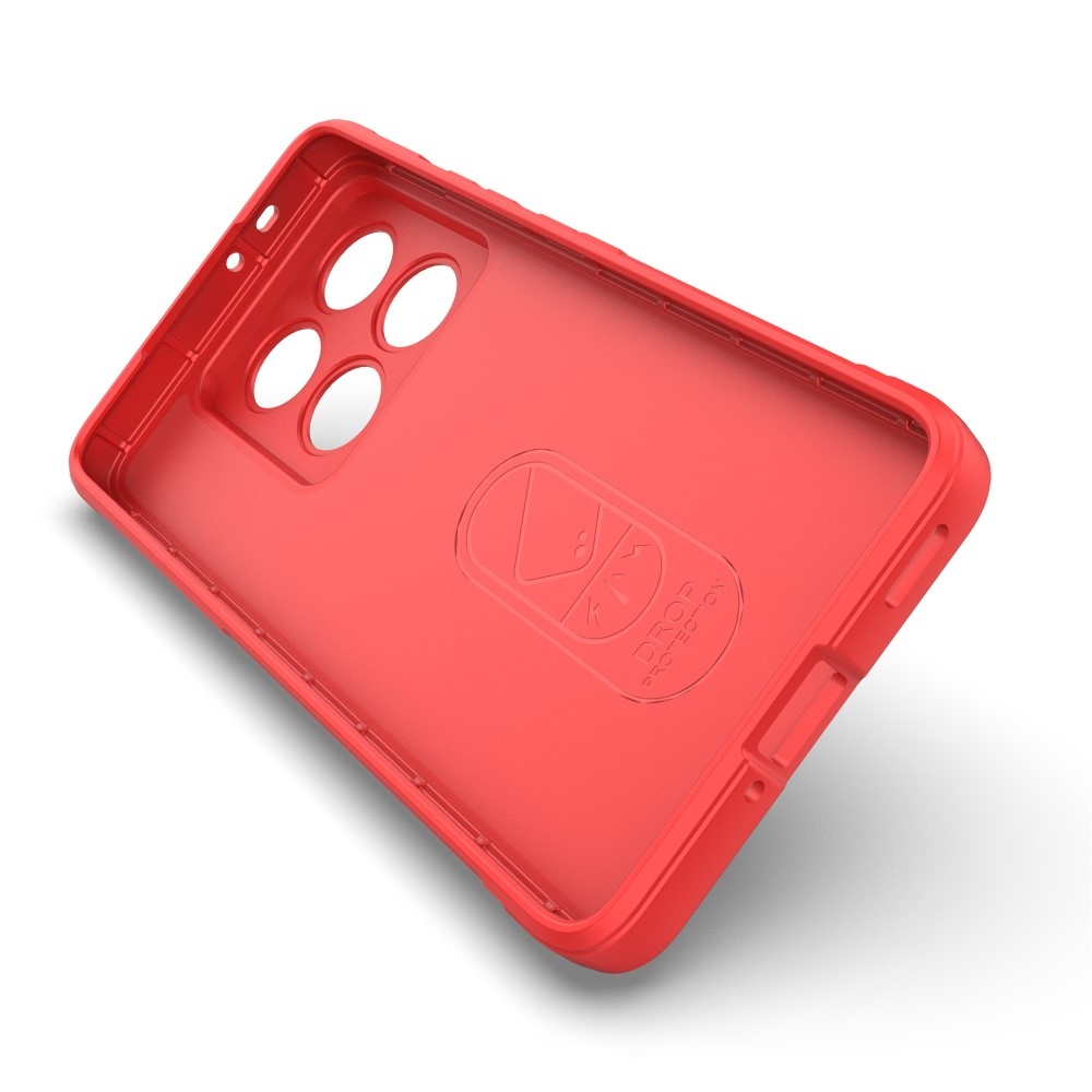 Rugg odolný gelový obal na Xiaomi Redmi Note 14 Pro 5G/Poco X7 5G - červený