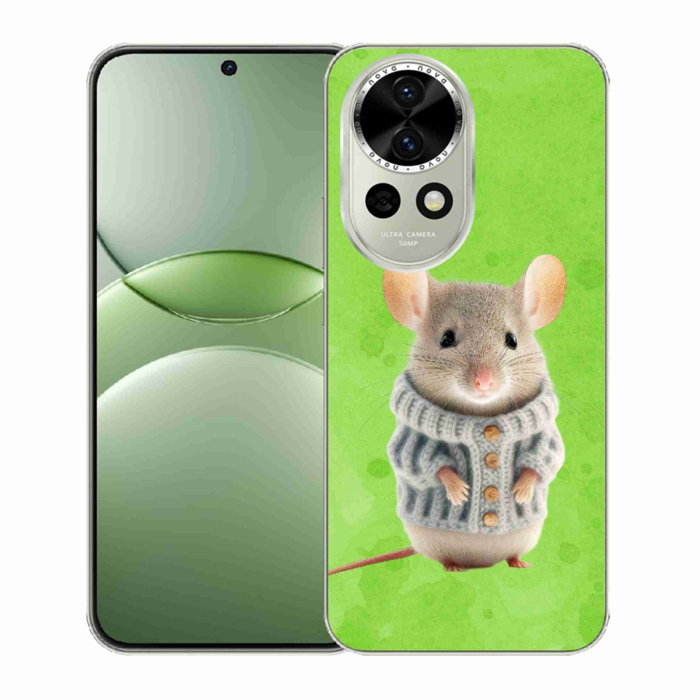 Gelový kryt mmCase na Huawei Nova 13 5G - myška ve svetru