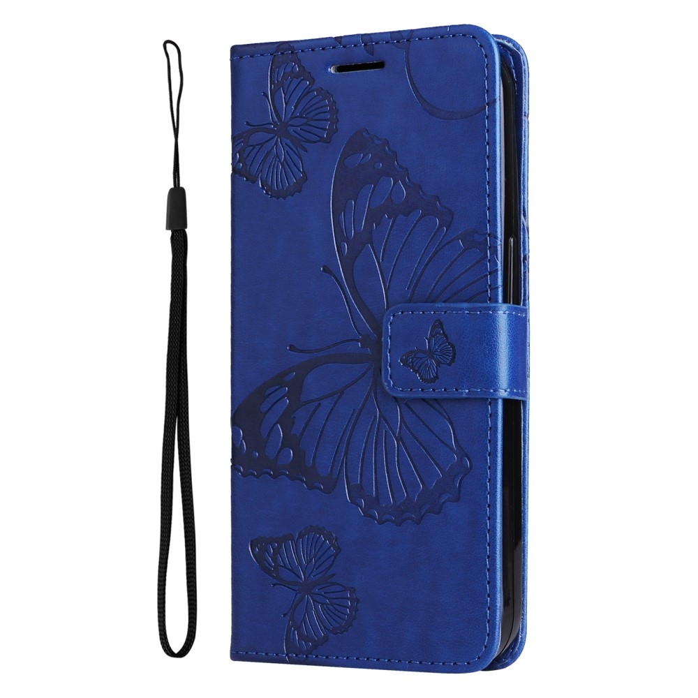 Big Butterfly knížkové pouzdro na Samsung Galaxy A16 4G/5G/A26 5G - modré