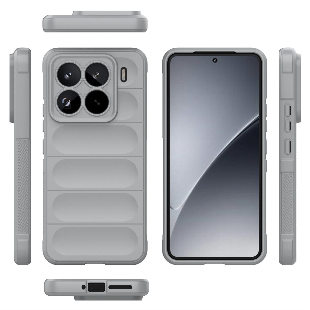 Rugg odolný gelový obal na Xiaomi 15 Pro - světlešedý