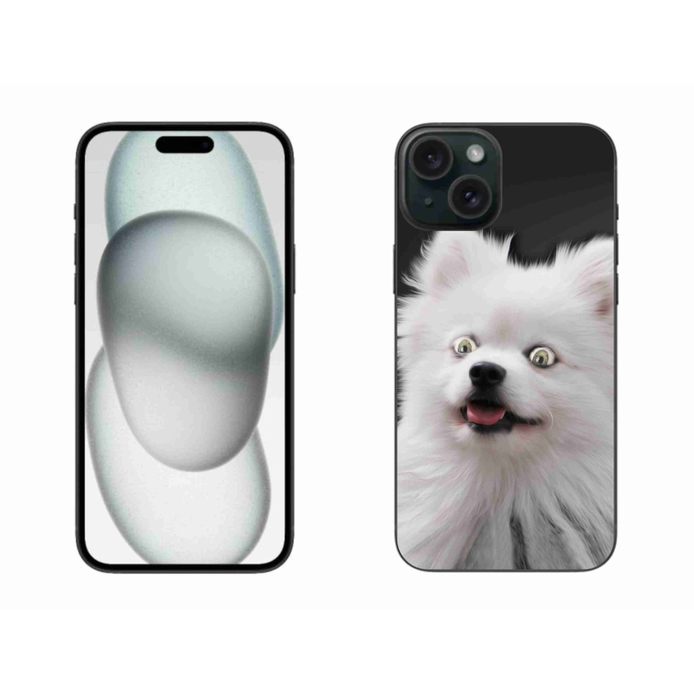 Gelový kryt mmCase na iPhone 15 Plus - bílý špic