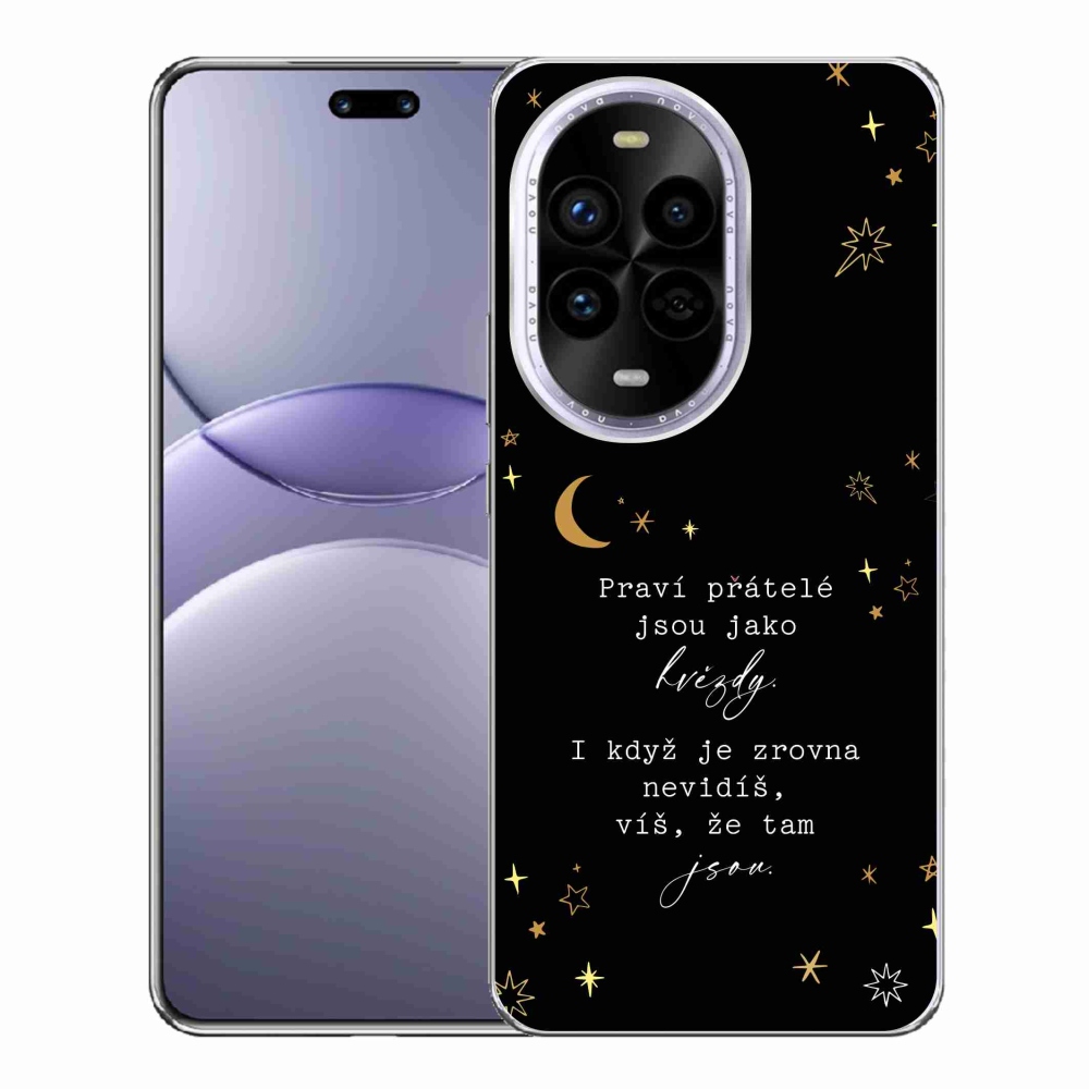 Gelový kryt mmCase na Huawei Nova 13 Pro 5G - citát 6 černé pozadí