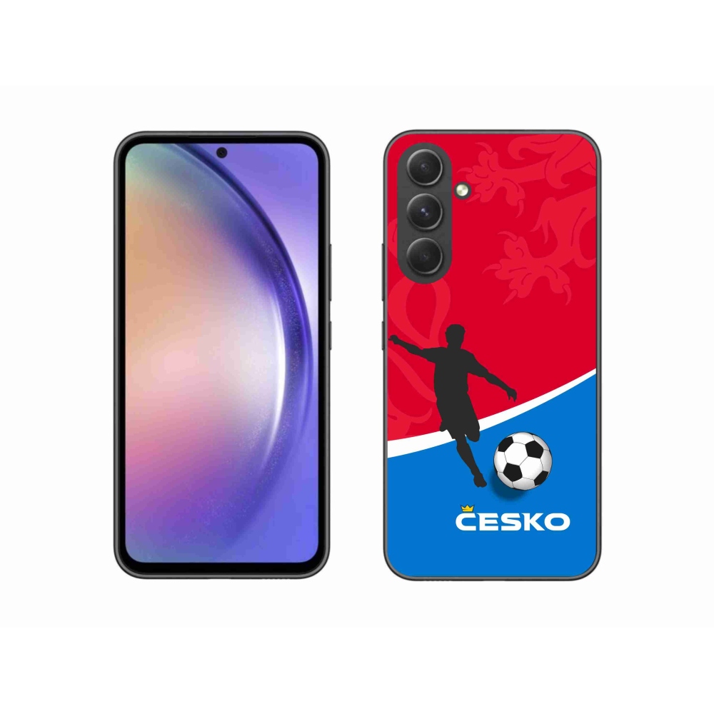 Gelový kryt mmCase na Samsung Galaxy A54 5G - fotbal Česko