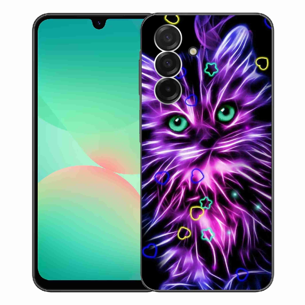 Gelový kryt mmCase na Samsung Galaxy A26 5G - abstraktní kočka