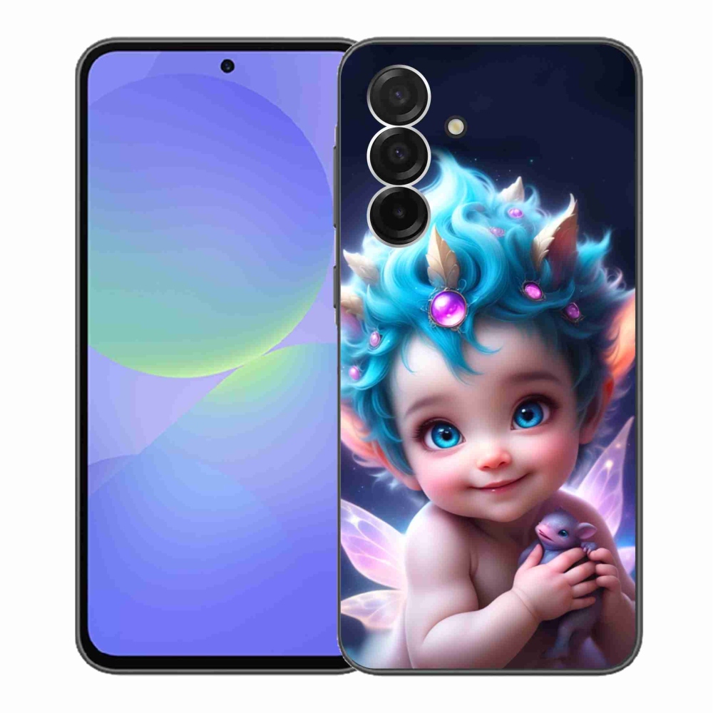 Gelový kryt mmCase na Samsung Galaxy A36 5G - dítě s motýlími křídly