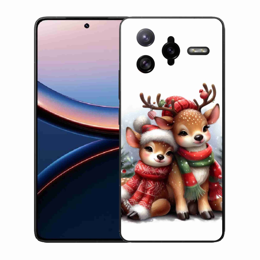 Gelový kryt mmCase na Xiaomi Poco F7 Ultra - vánoční sobi
