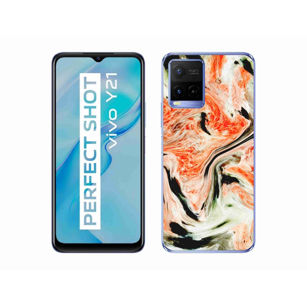 Gelový kryt mmCase na Vivo Y21/Y21s/Y33s - abstrakt 25
