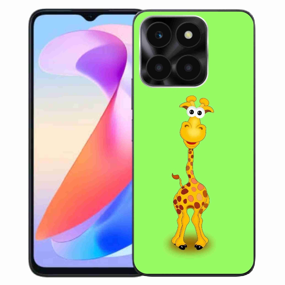 Gelový kryt mmCase na Honor X6a - kreslená žirafa