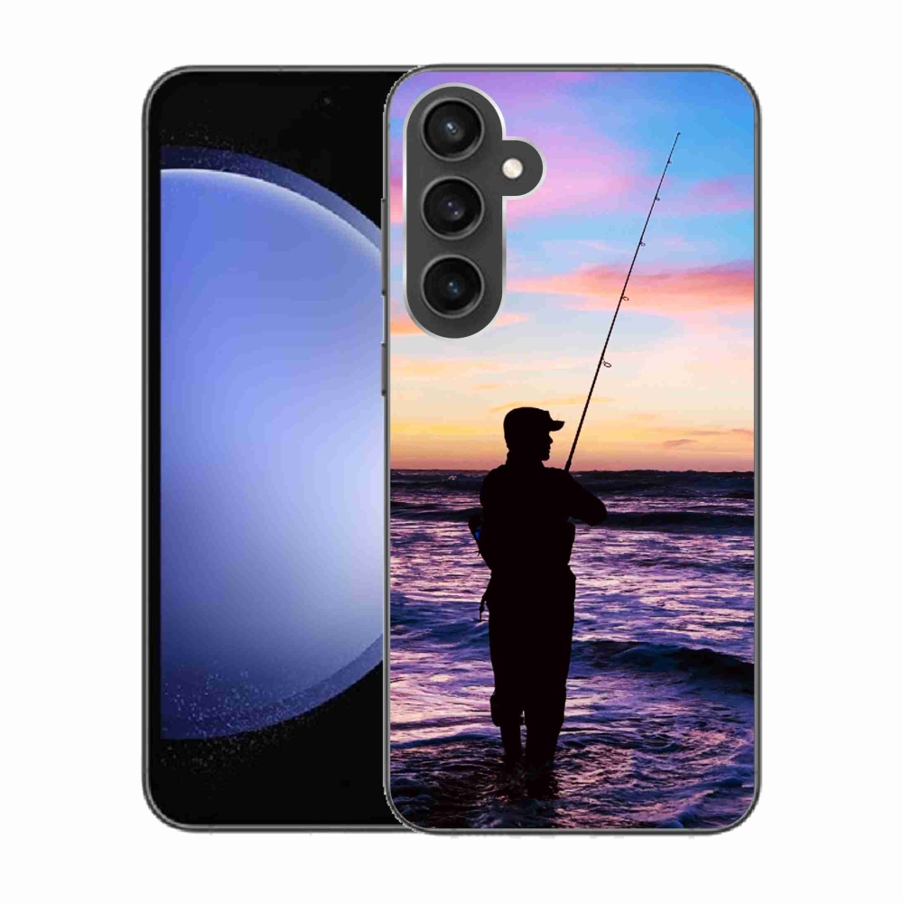 Gelový kryt mmCase na Samsung Galaxy S23 FE - rybaření 1