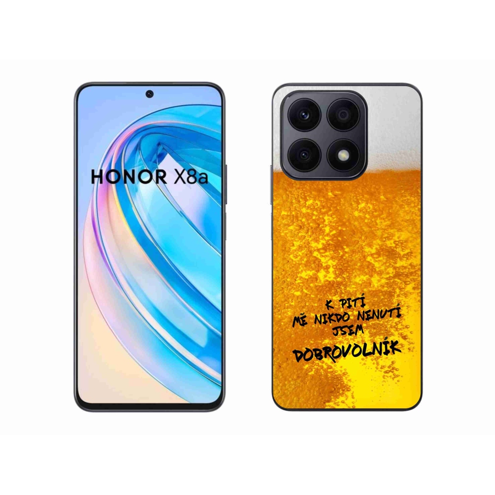 Gelový kryt mmCase na Honor X8a - pivní motiv 4