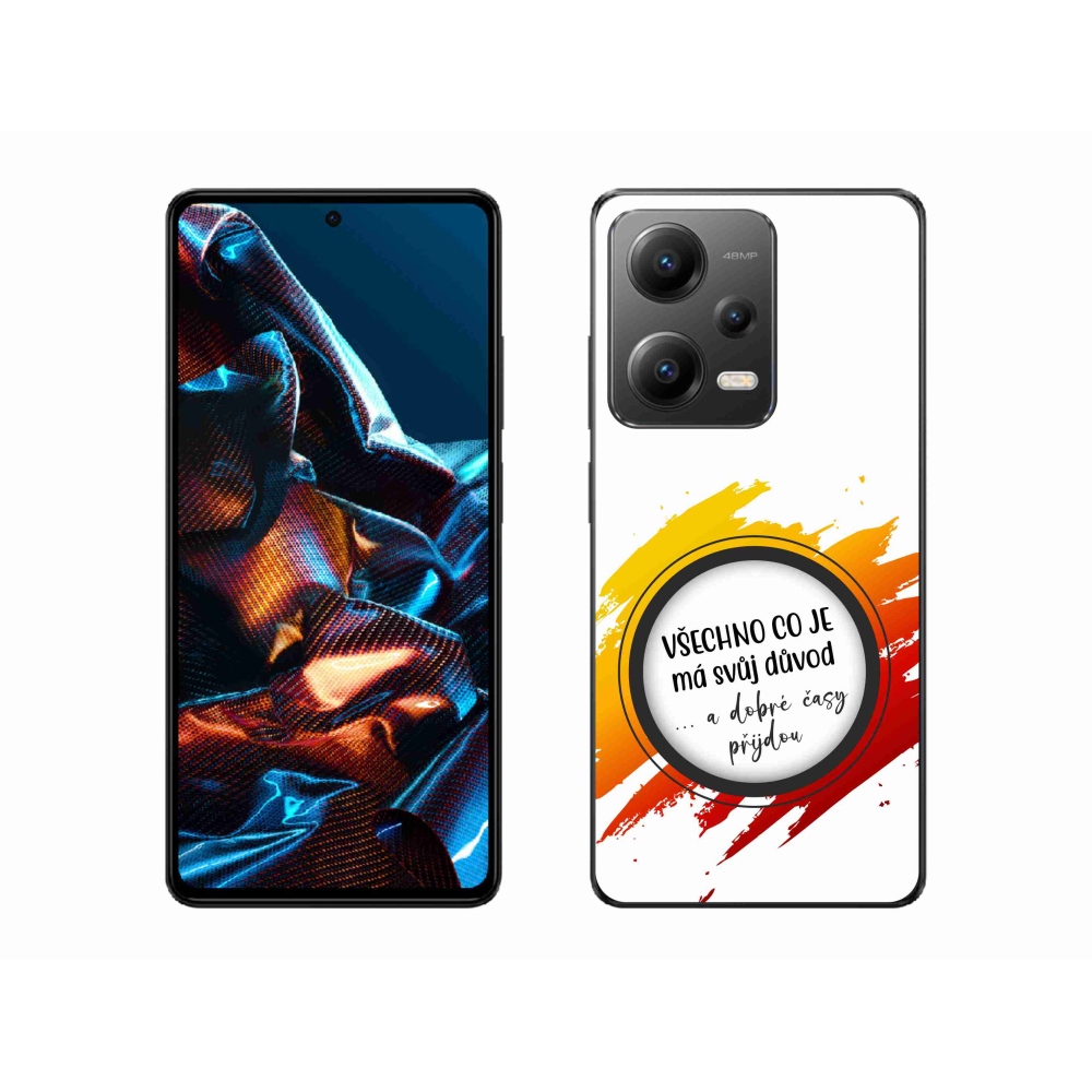 Gelový kryt mmCase na Xiaomi Redmi Note 12 Pro 5G - citát 3 bílé pozadí