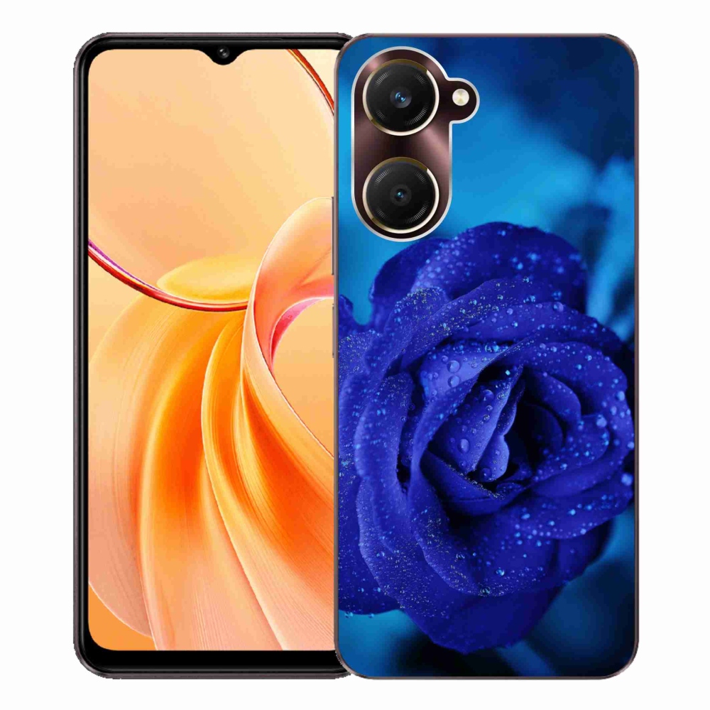 Gelový kryt mmCase na Vivo Y28s 5G - modrá růže