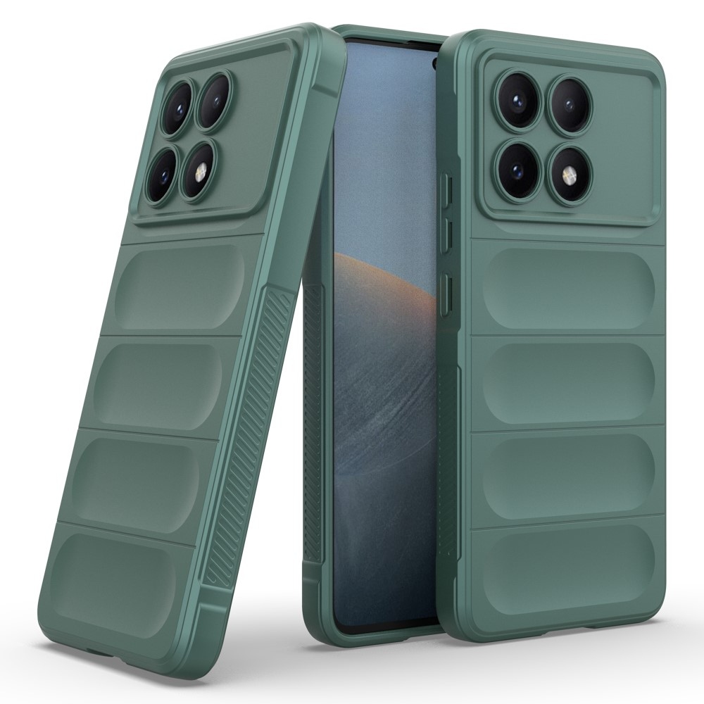 Rugg odolný gelový obal na Xiaomi Poco X6 Pro 5G - zelený