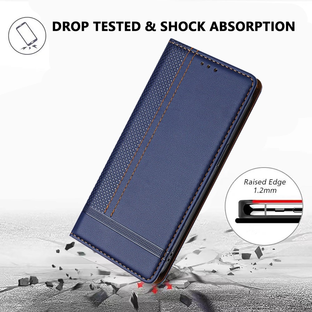 L-Shaped knížkové pouzdro na Honor 400 Lite - modré