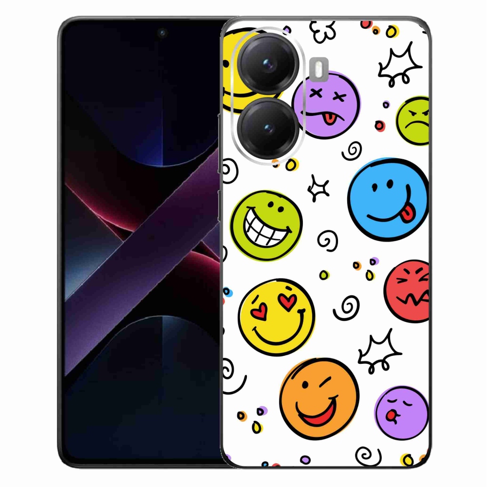 Gelový kryt mmCase na Xiaomi Poco X7 Pro 5G - smajlíci
