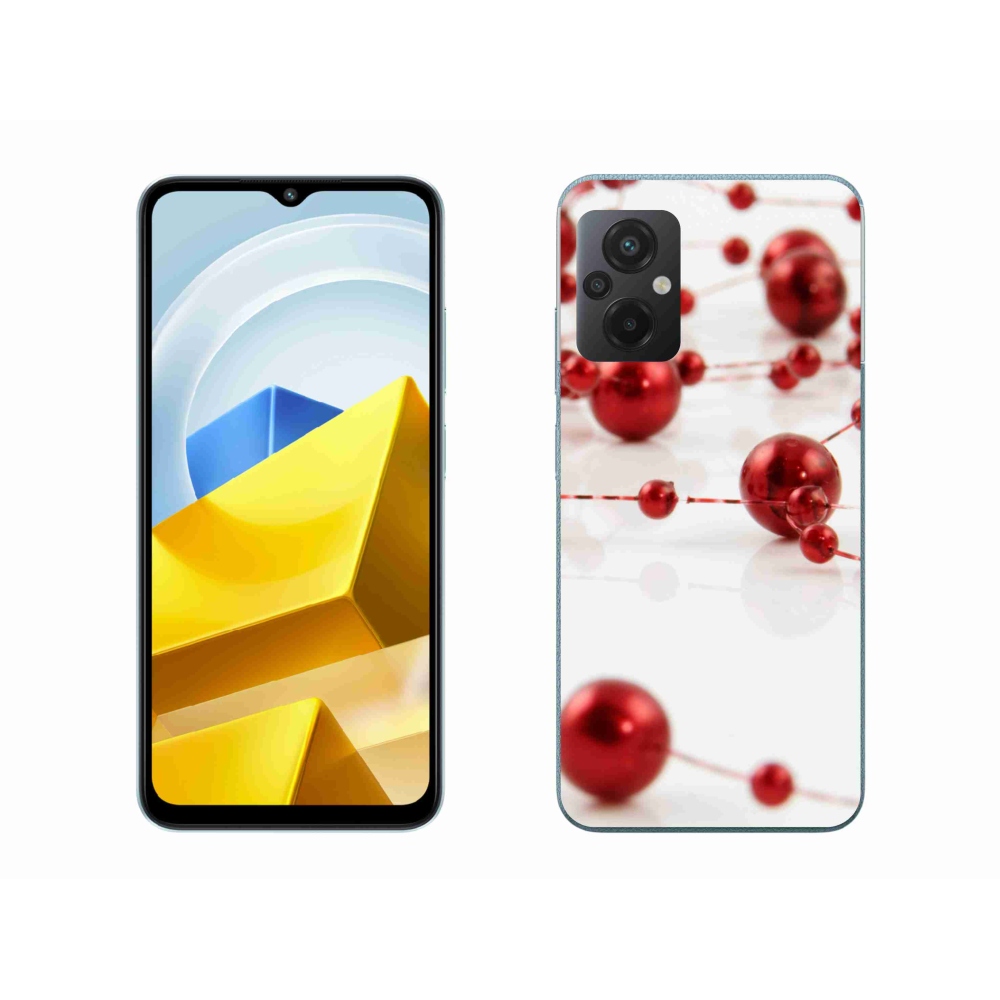 Gelový kryt mmCase na Xiaomi Poco M5 4G - vánoční řetěz