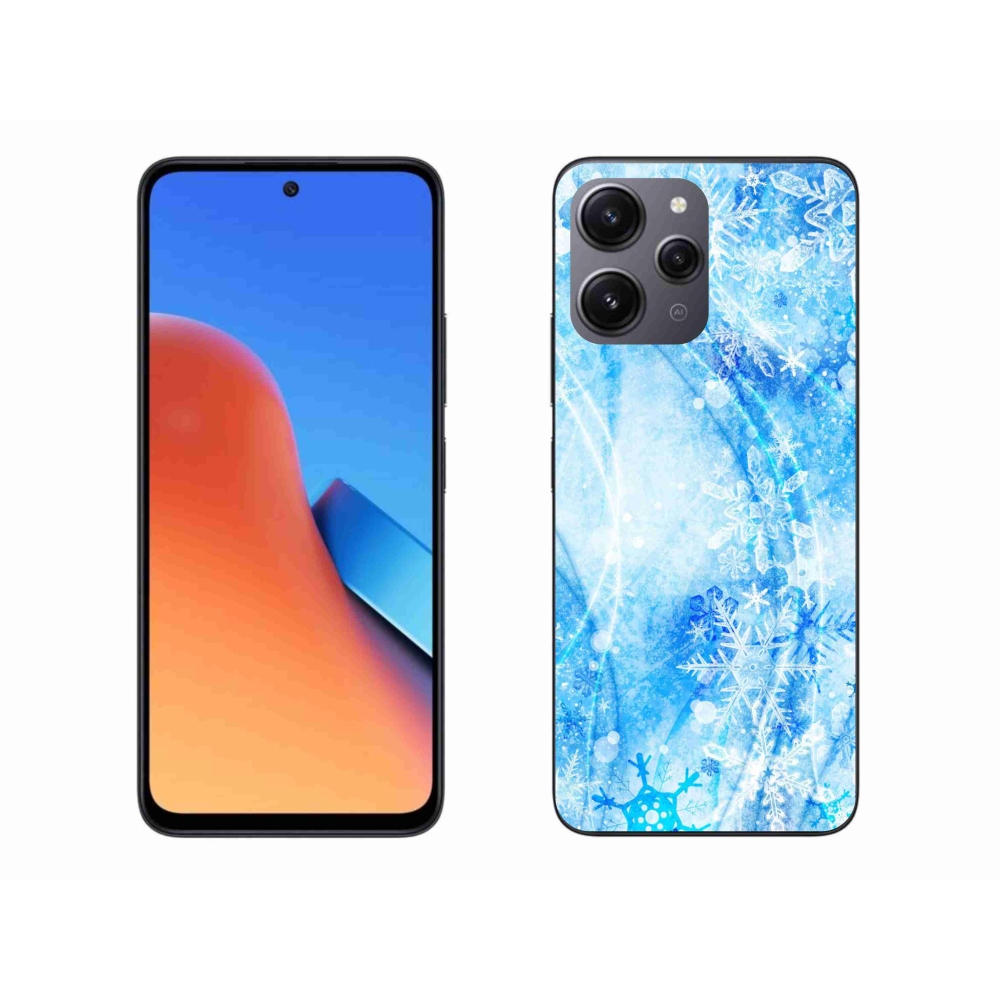 Gelový kryt mmCase na Xiaomi Redmi 12 - sněhové vločky