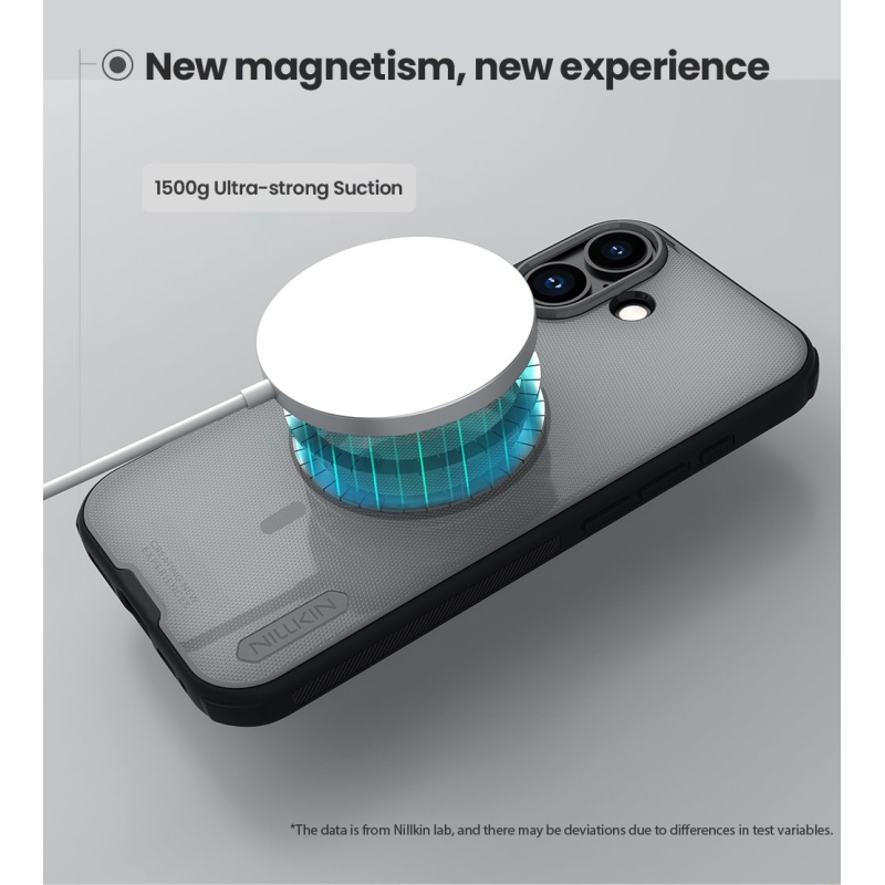 Nillkin Super Frosted PRO Magnetic Zadní Kryt pro Apple iPhone 17 Transparent Black