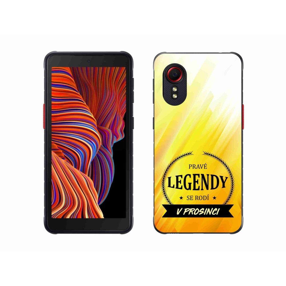Gelový kryt mmCase na Samsung Galaxy Xcover 5 - legendy v prosinci žluté pozadí