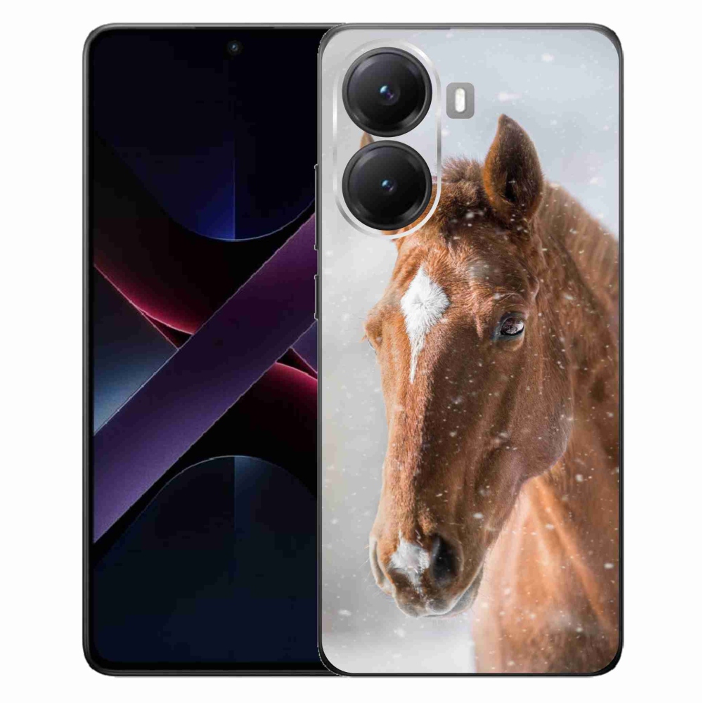 Gelový kryt mmCase na Xiaomi Poco X7 Pro 5G - hnědý kůň 2