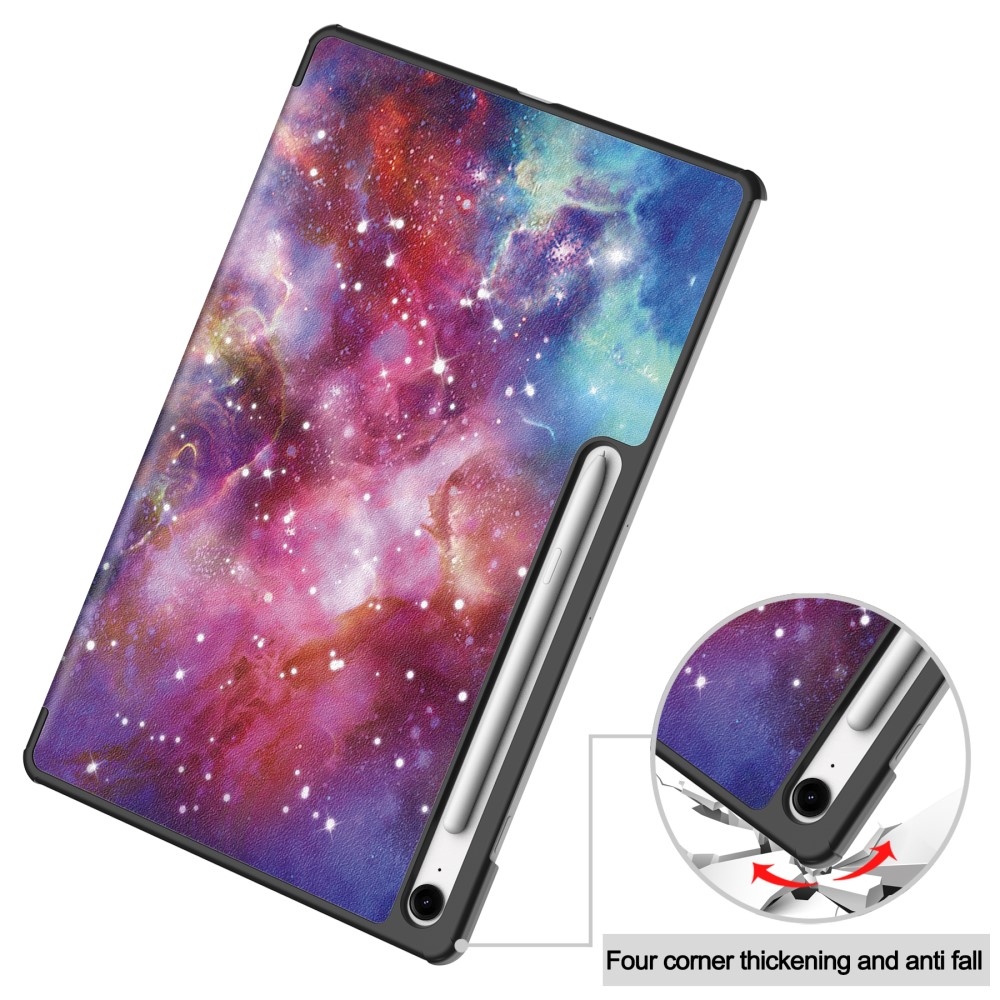 Patte chytré zavírací pouzdro na Samsung Galaxy Tab S10 FE+ - vesmír