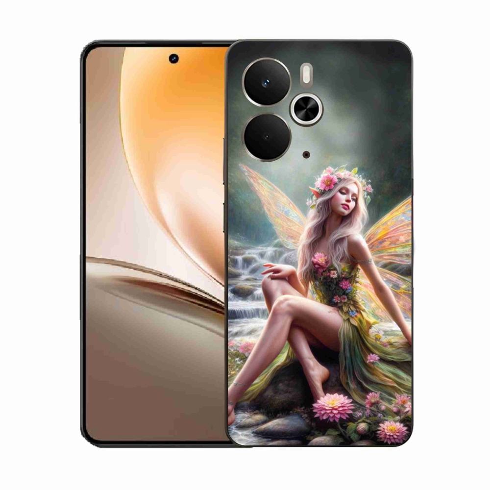Gelový kryt mmCase na Realme 14 5G - motýlí žena 1
