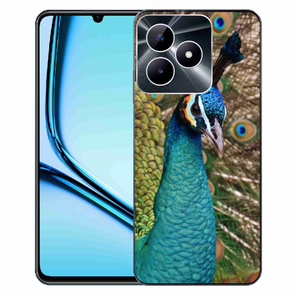 Gelový kryt mmCase na Realme Note 50 - páv