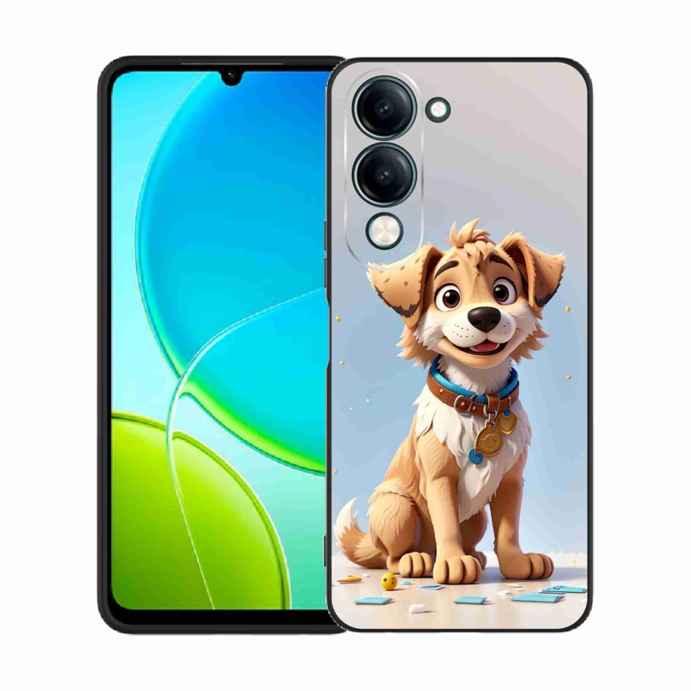 Gelový kryt mmCase na Vivo Y29s 5G - kreslené štěně
