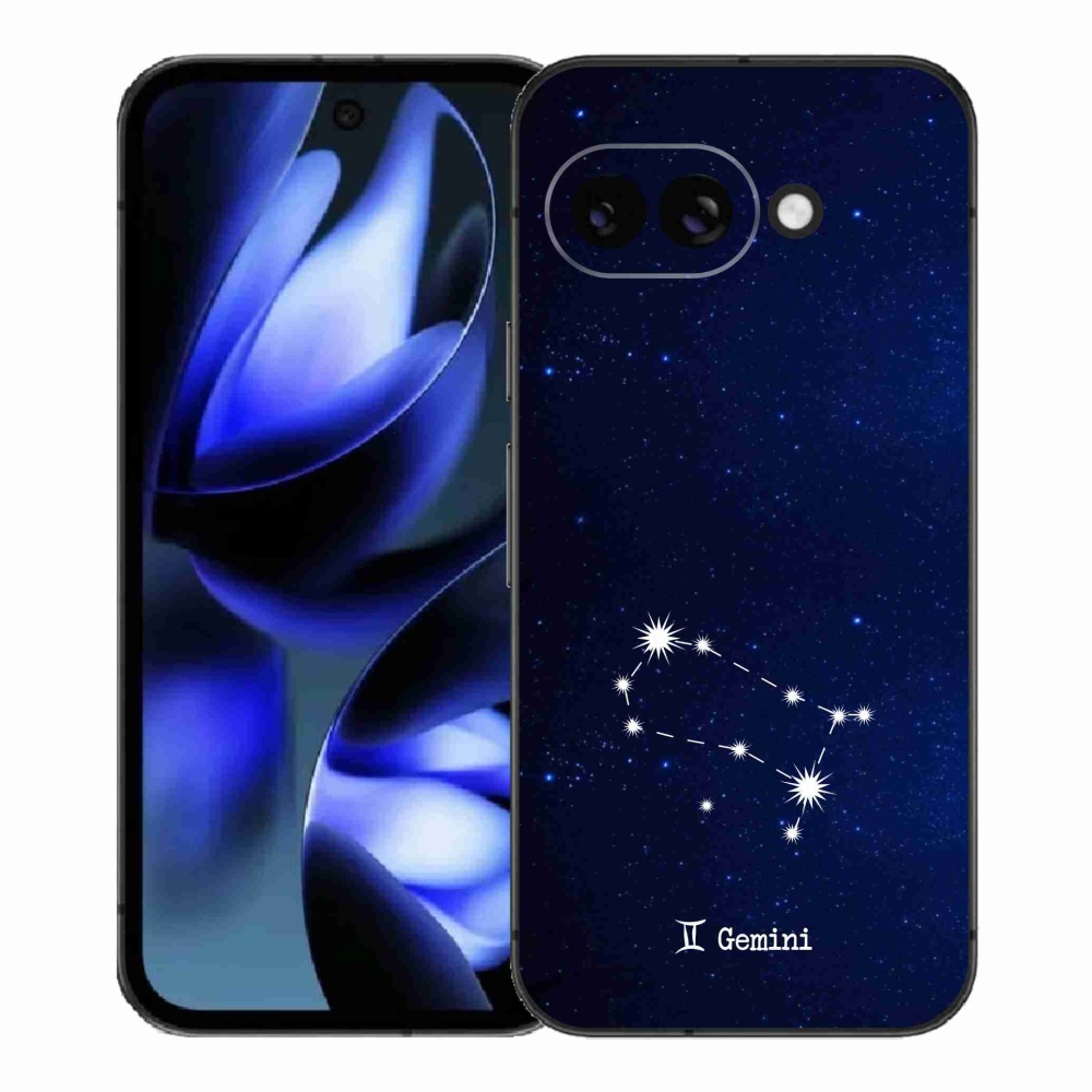 Gelový kryt mmCase na Google Pixel 9a - souhvězdí Blíženců