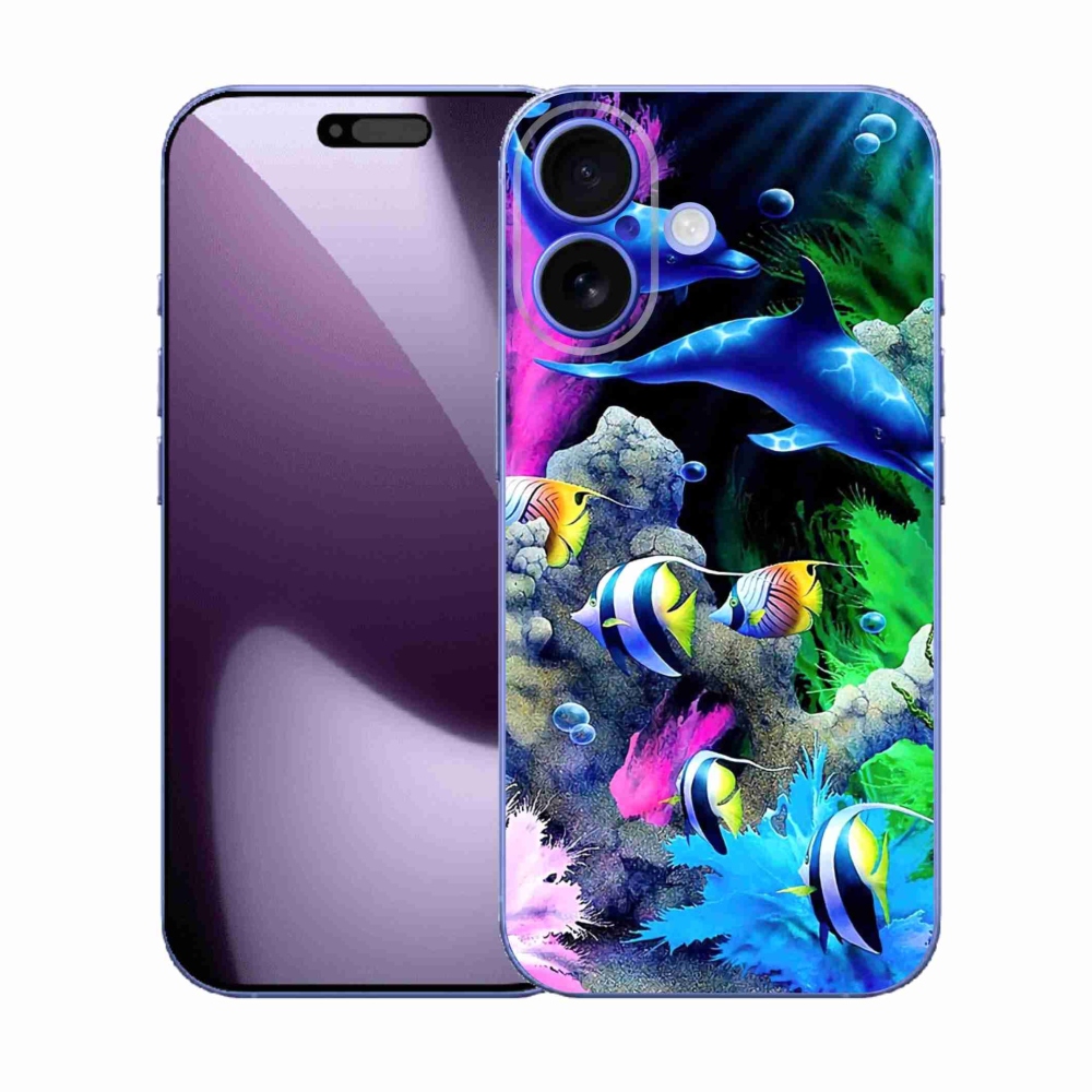 Gelový kryt mmCase na iPhone 17 - mořský svět